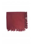 Düz Çekme Boncuklu Polyester Yazma 100x100 cm Bordo