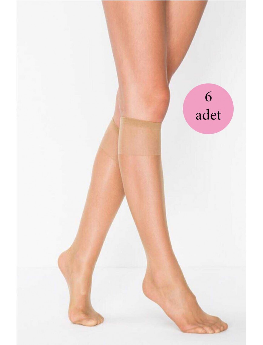 6 Adet Süper Ince 15 den Mat Pantolon Çorabı Bronz 6 Adet Süper Ince 15 den Mat Pantolon Çorabı Bronz
