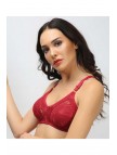 Toparlayıcı Lez Ara Dantel Sütyen Bordo Toparlayıcı Lez Ara Dantel Sütyen Bordo