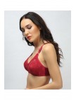 Toparlayıcı Lez Ara Dantel Sütyen Bordo Toparlayıcı Lez Ara Dantel Sütyen Bordo
